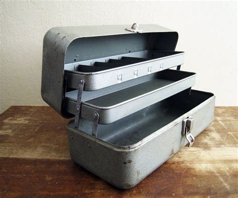 black metal tackle box|small metal tackle box.